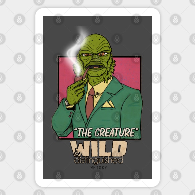 Wild & distinguished "The creature" whisky Magnet by graphicmagic